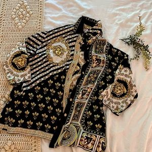 Pure silk unique blouse